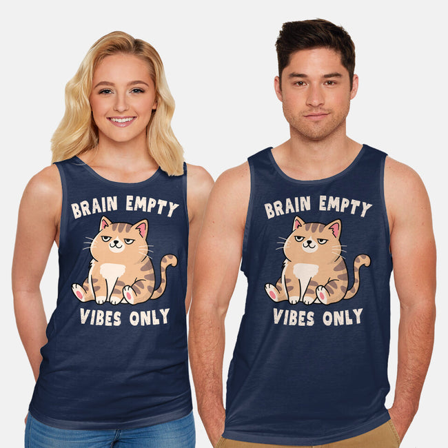 Brain Empty Vibes Only-Unisex-Basic-Tank-GODZILLARGE