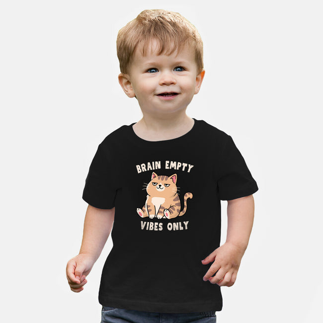Brain Empty Vibes Only-Baby-Basic-Tee-GODZILLARGE