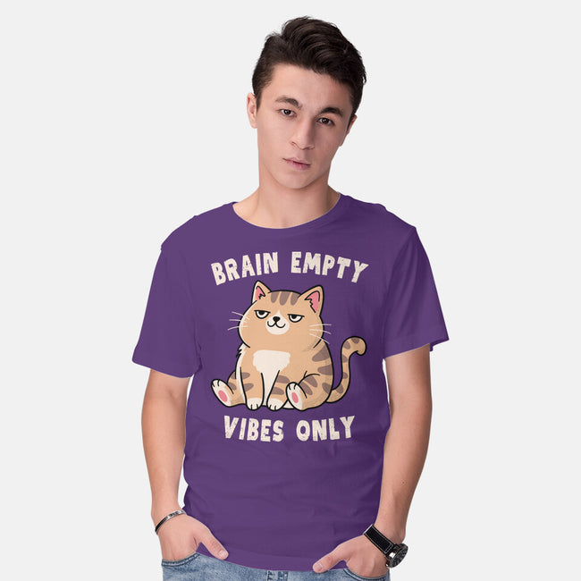 Brain Empty Vibes Only-Mens-Basic-Tee-GODZILLARGE