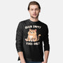 Brain Empty Vibes Only-Mens-Long Sleeved-Tee-GODZILLARGE