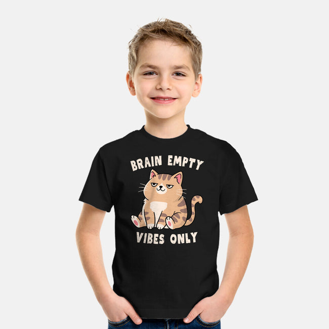 Brain Empty Vibes Only-Youth-Basic-Tee-GODZILLARGE