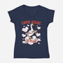 Cupid Goose Valentines Day-Womens-V-Neck-Tee-The Ginger Effect