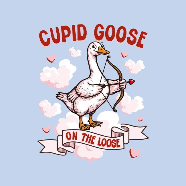 Cupid Goose Valentines Day-Unisex-Basic-Tee-The Ginger Effect
