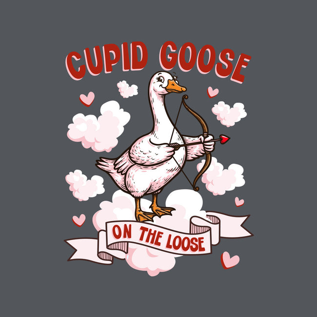 Cupid Goose Valentines Day-Unisex-Basic-Tee-The Ginger Effect