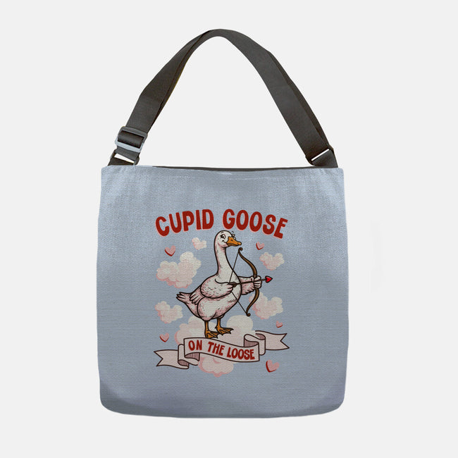 Cupid Goose Valentines Day-None-Adjustable Tote-Bag-The Ginger Effect