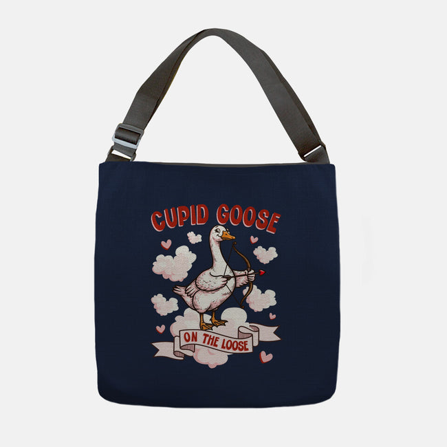 Cupid Goose Valentines Day-None-Adjustable Tote-Bag-The Ginger Effect