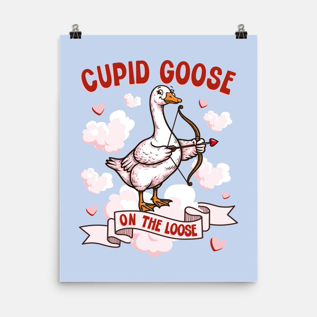 Cupid Goose Valentines Day-None-Matte-Poster-The Ginger Effect