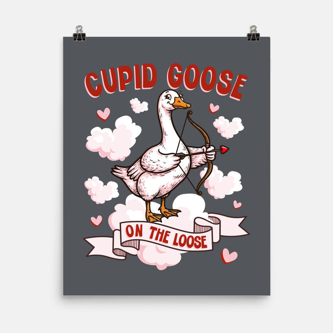 Cupid Goose Valentines Day-None-Matte-Poster-The Ginger Effect