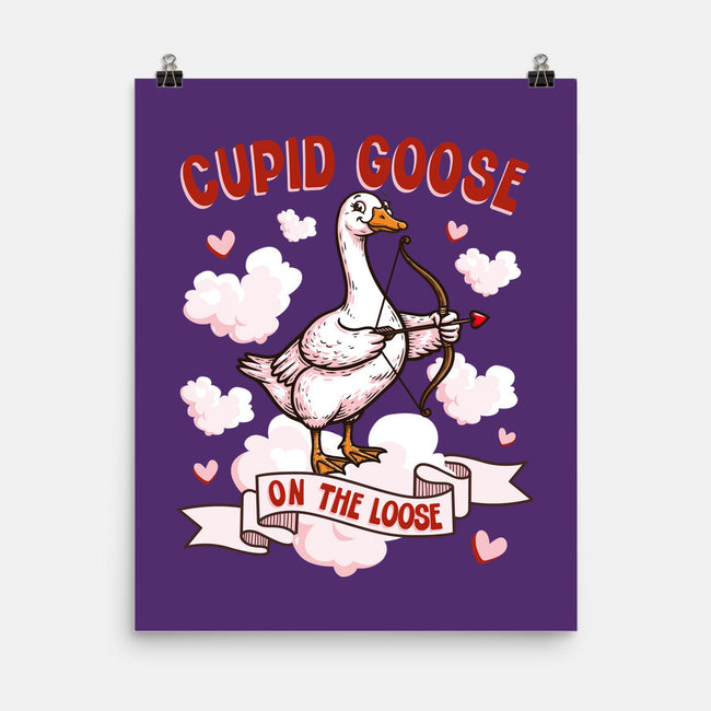 Cupid Goose Valentines Day-None-Matte-Poster-The Ginger Effect