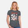 Cupid Goose Valentines Day-Womens-Fitted-Tee-The Ginger Effect
