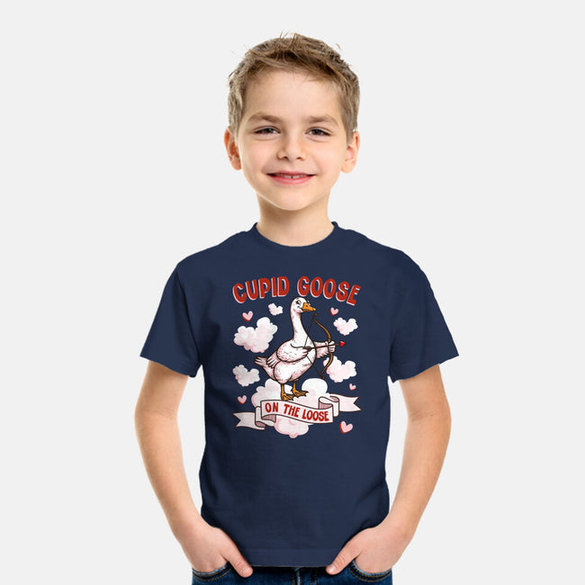 Cupid Goose Valentines Day-Youth-Basic-Tee-The Ginger Effect