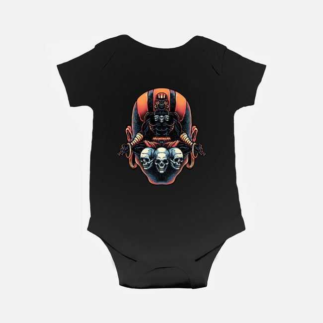 Master Of The Yoga Flame-Baby-Basic-Onesie-glitchygorilla