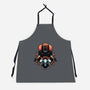 Master Of The Yoga Flame-Unisex-Kitchen-Apron-glitchygorilla