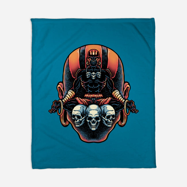 Master Of The Yoga Flame-None-Fleece-Blanket-glitchygorilla