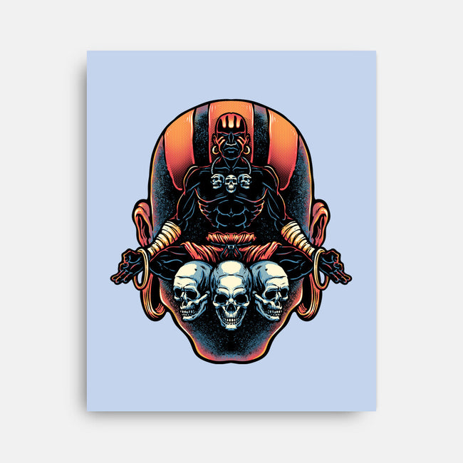 Master Of The Yoga Flame-None-Stretched-Canvas-glitchygorilla