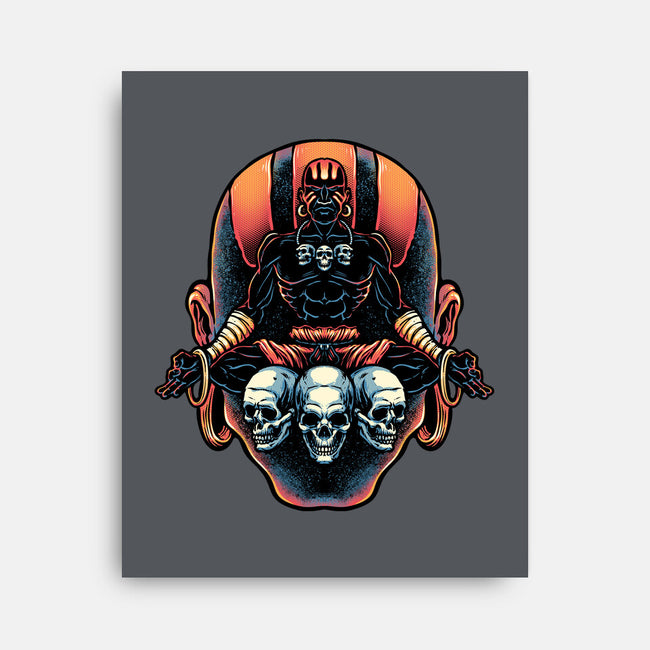 Master Of The Yoga Flame-None-Stretched-Canvas-glitchygorilla