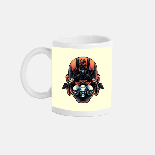 Master Of The Yoga Flame-None-Mug-Drinkware-glitchygorilla