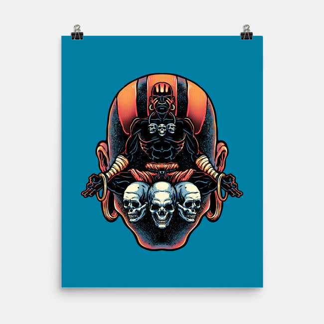 Master Of The Yoga Flame-None-Matte-Poster-glitchygorilla
