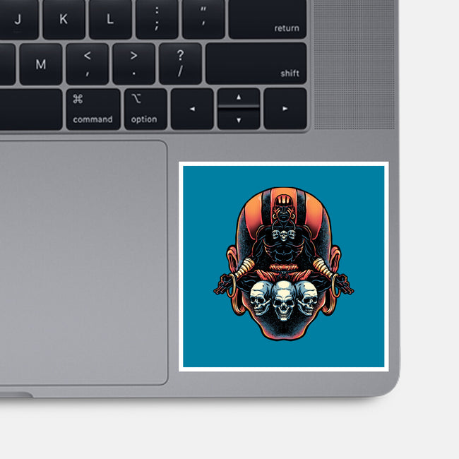 Master Of The Yoga Flame-None-Glossy-Sticker-glitchygorilla