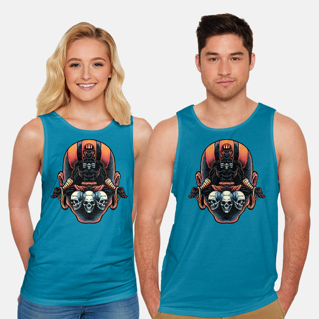 Master Of The Yoga Flame-Unisex-Basic-Tank-glitchygorilla