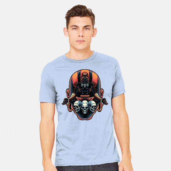 Master Of The Yoga Flame-Mens-Heavyweight-Tee-glitchygorilla