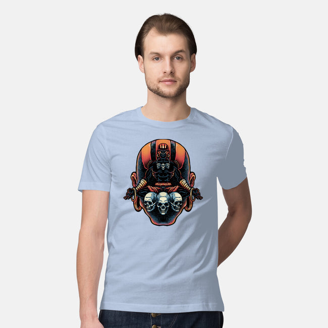 Master Of The Yoga Flame-Mens-Premium-Tee-glitchygorilla