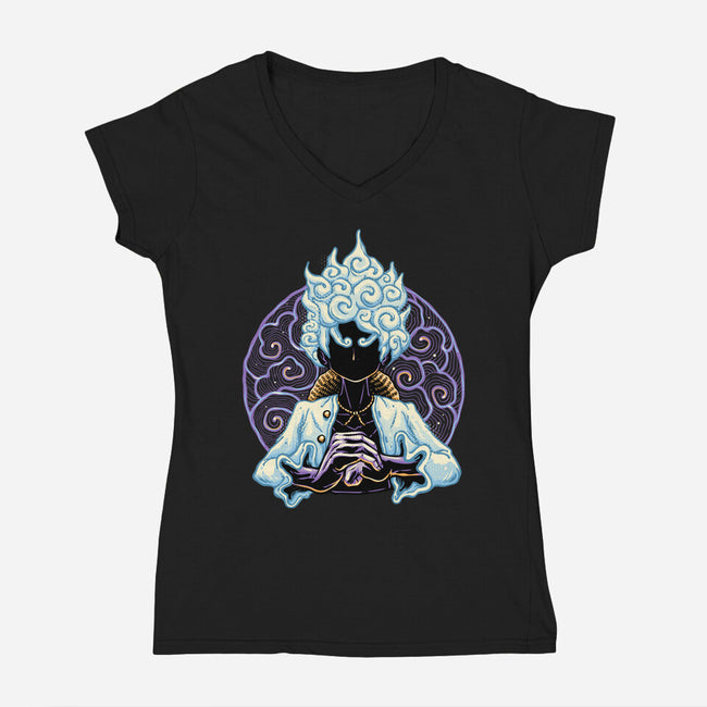 Greatest Awakening-Womens-V-Neck-Tee-glitchygorilla