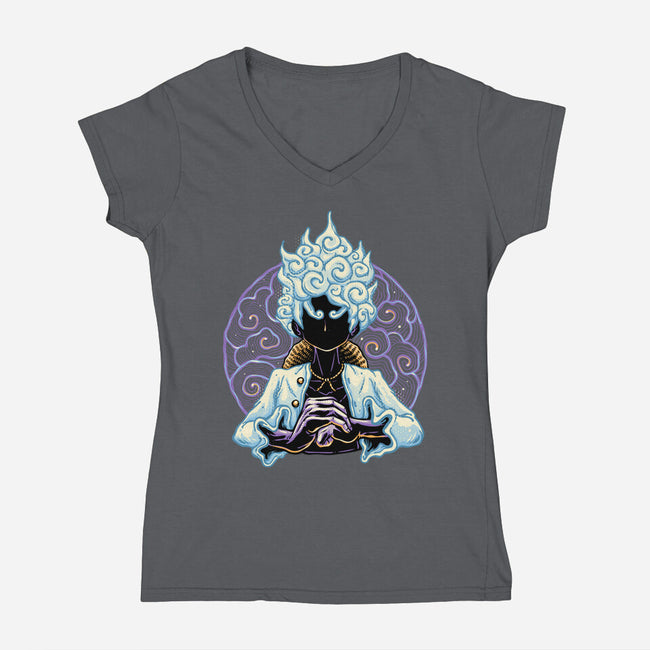 Greatest Awakening-Womens-V-Neck-Tee-glitchygorilla