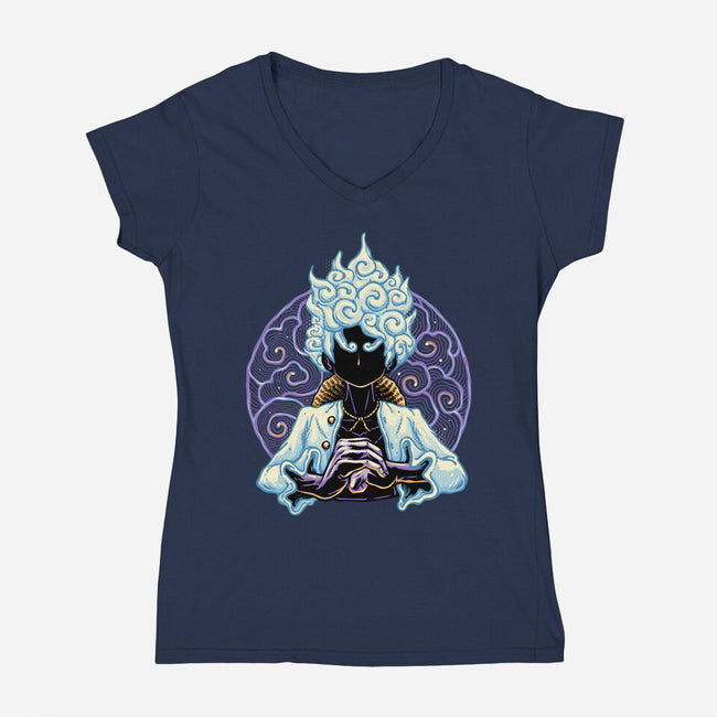 Greatest Awakening-Womens-V-Neck-Tee-glitchygorilla