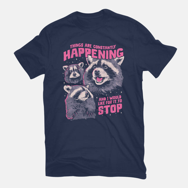 Things Are Constantly Happening-Mens-Basic-Tee-eduely