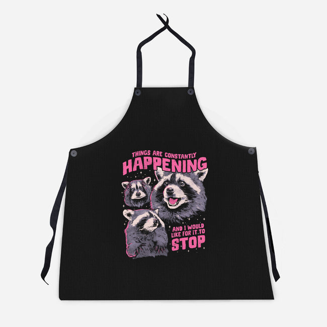 Things Are Constantly Happening-Unisex-Kitchen-Apron-eduely