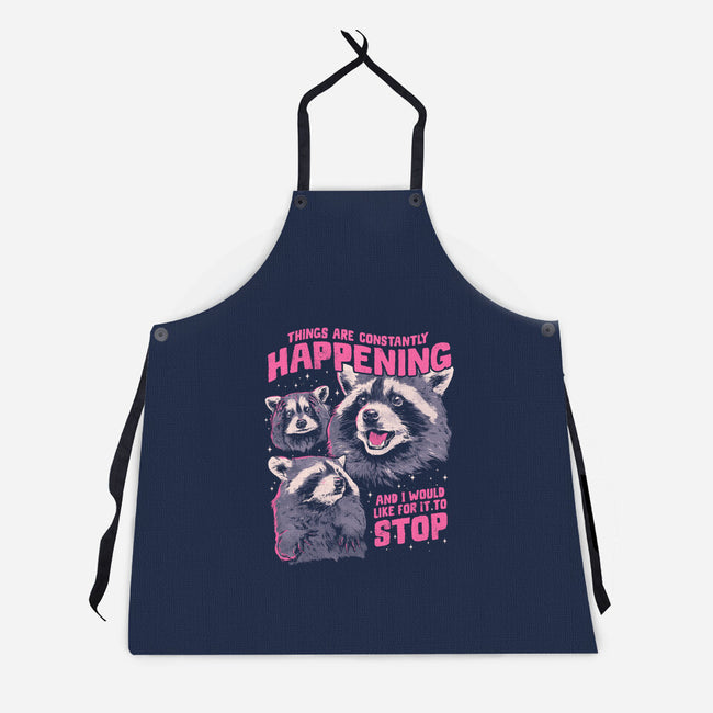 Things Are Constantly Happening-Unisex-Kitchen-Apron-eduely