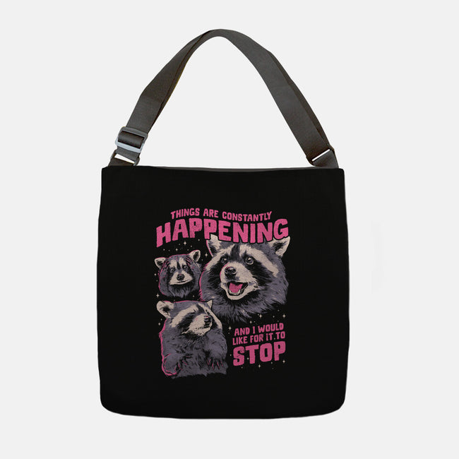 Things Are Constantly Happening-None-Adjustable Tote-Bag-eduely
