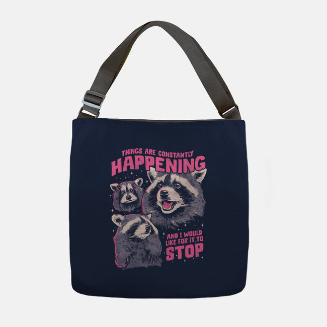 Things Are Constantly Happening-None-Adjustable Tote-Bag-eduely