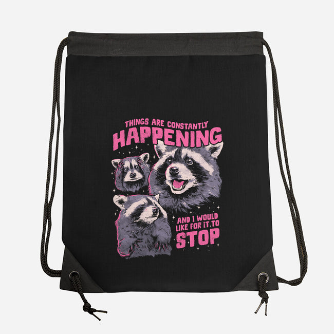 Things Are Constantly Happening-None-Drawstring-Bag-eduely