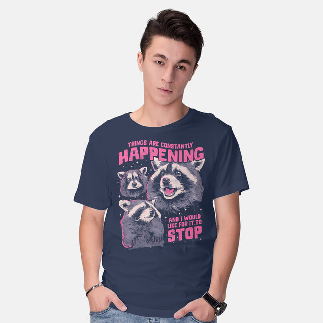 Things Are Constantly Happening-Mens-Basic-Tee-eduely