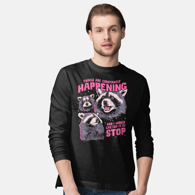 Things Are Constantly Happening-Mens-Long Sleeved-Tee-eduely