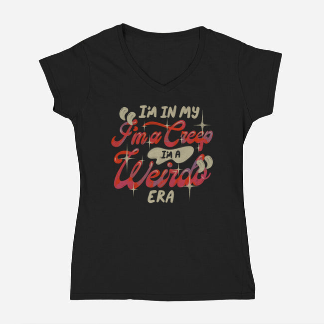 Weirdo Era-Womens-V-Neck-Tee-koalastudio