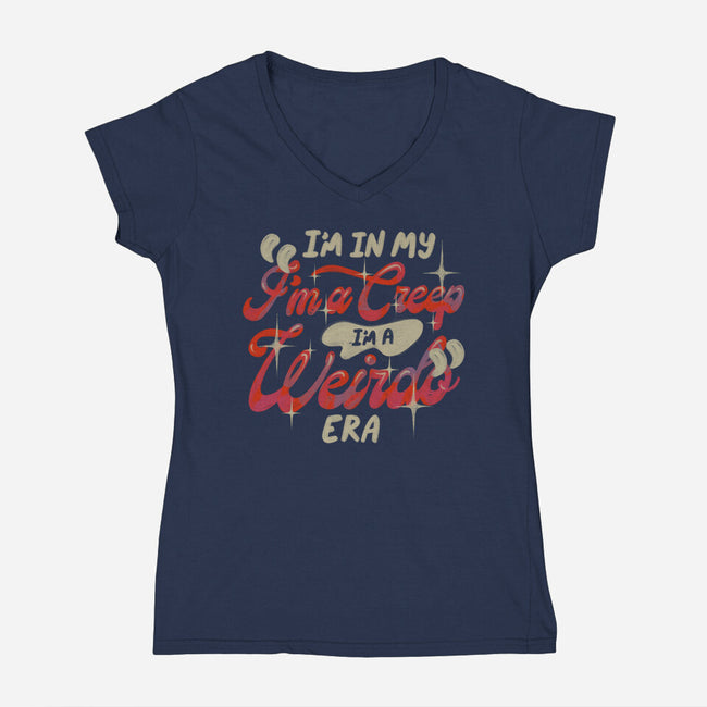 Weirdo Era-Womens-V-Neck-Tee-koalastudio