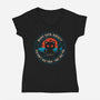 Night Cats Society-Womens-V-Neck-Tee-koalastudio