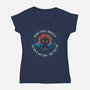 Night Cats Society-Womens-V-Neck-Tee-koalastudio