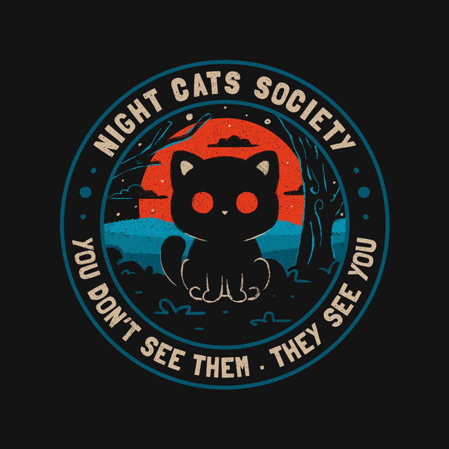 Night Cats Society-Unisex-Crew Neck-Sweatshirt-koalastudio