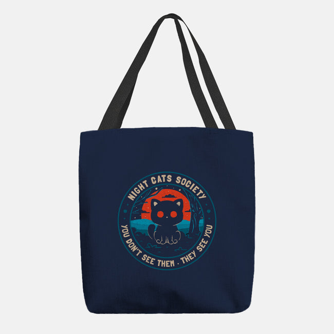 Night Cats Society-None-Basic Tote-Bag-koalastudio