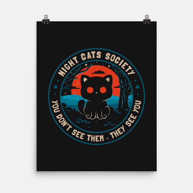 Night Cats Society-None-Matte-Poster-koalastudio