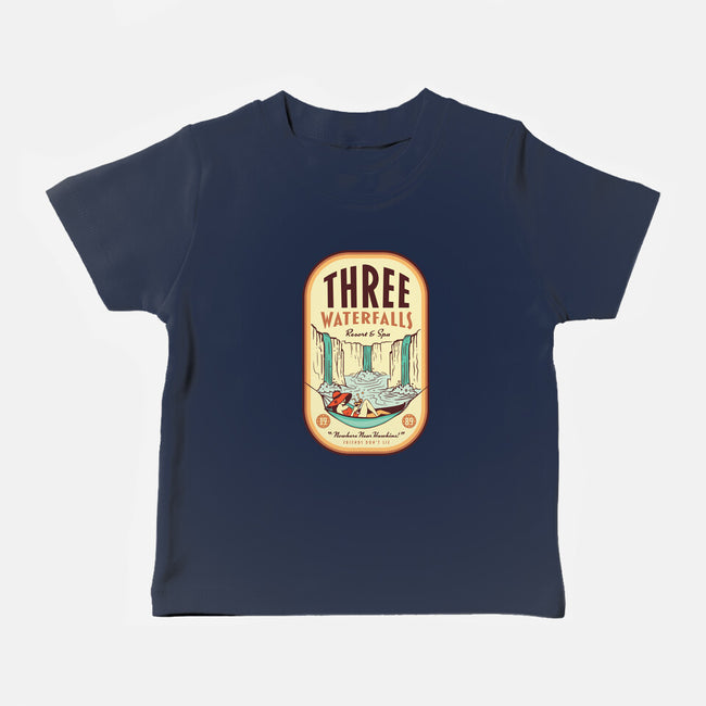Three Waterfalls-Baby-Basic-Tee-hbdesign