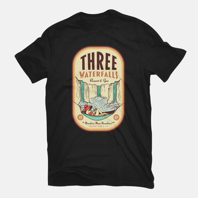 Three Waterfalls-Womens-Fitted-Tee-hbdesign