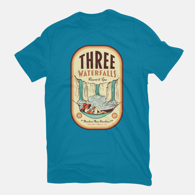 Three Waterfalls-Womens-Fitted-Tee-hbdesign