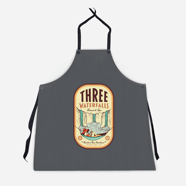 Three Waterfalls-Unisex-Kitchen-Apron-hbdesign