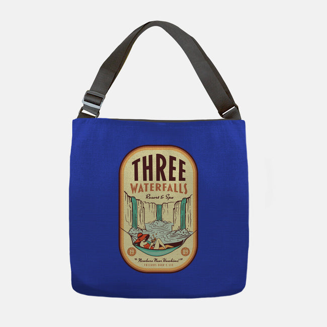 Three Waterfalls-None-Adjustable Tote-Bag-hbdesign