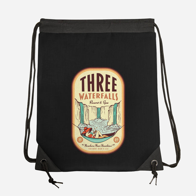 Three Waterfalls-None-Drawstring-Bag-hbdesign